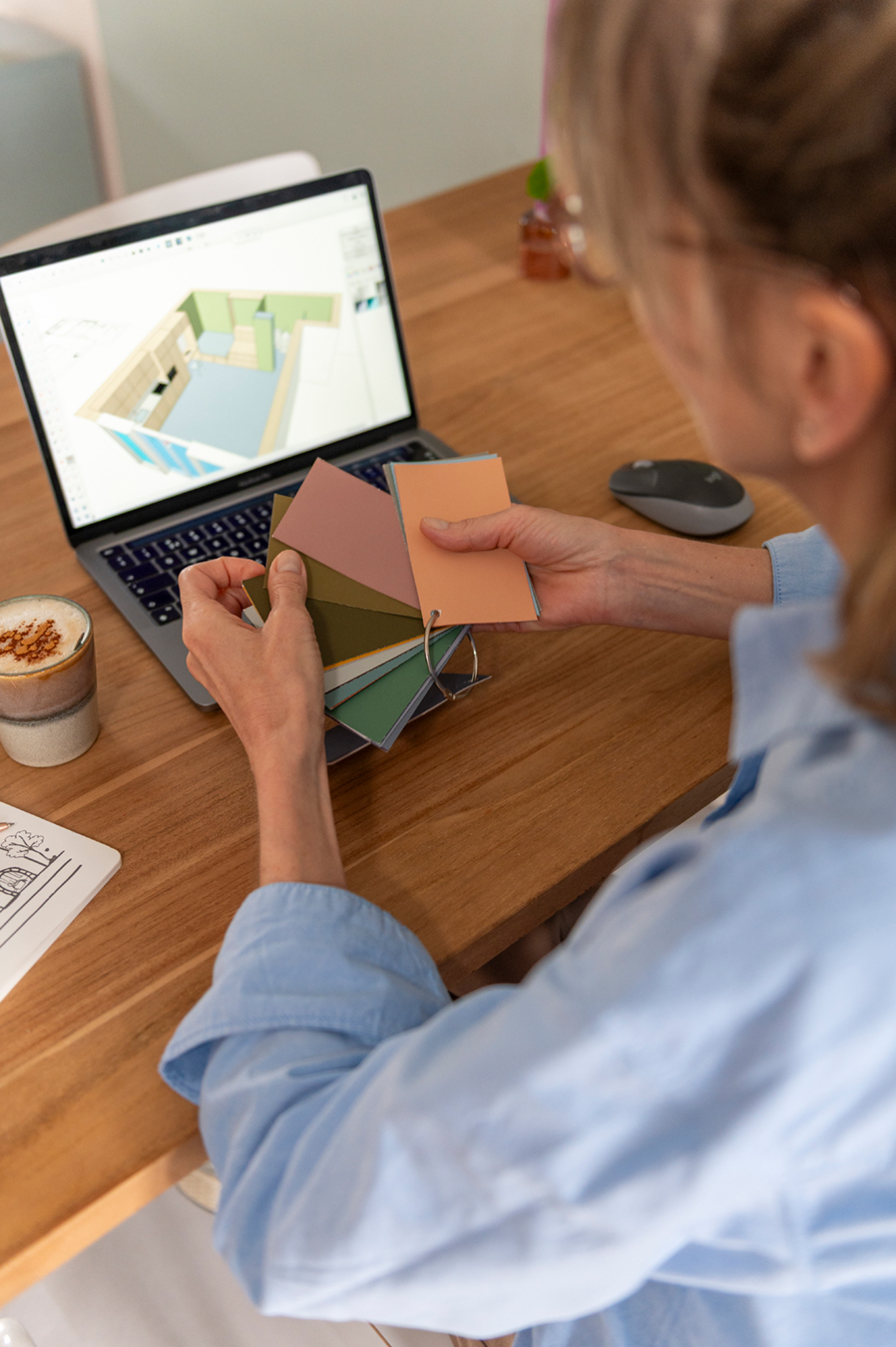 Interieurstudio Madelon Mouw: SketchUp, verfkleuren voor interieuradvies, LAB Paint
